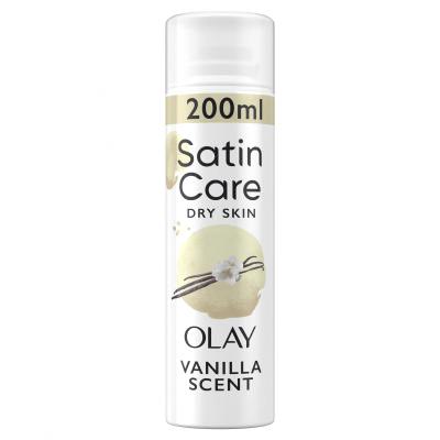 Gillette Satin Care Olay Vanilla Dream Shave Gel Gel da barba donna 200 ml