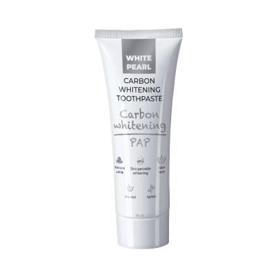 White Pearl PAP Carbon Whitening Toothpaste Dentifricio 75 ml