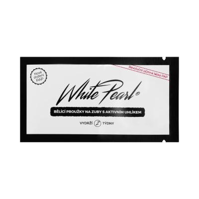 White Pearl PAP Charcoal Whitening Strips Sbiancamento denti Set