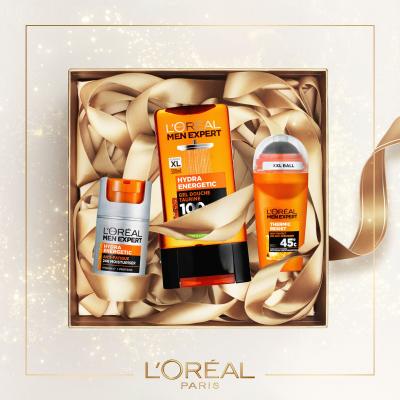 L&#039;Oréal Paris Men Expert Hydra Energetic Pacco regalo crema idratante Men Expert Hydra Energetic Daily Moisturizer 50 ml + gel doccia Men Expert Hydra Energetic 300 ml + antitraspirante Men Expert Thermic Resist Antiperspirant 45° 50 ml