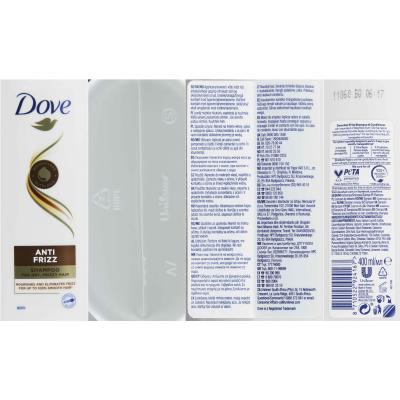 Dove Anti Frizz Shampoo donna 400 ml