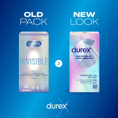 Durex Invisible Extra Lubricated Preservativi uomo Set