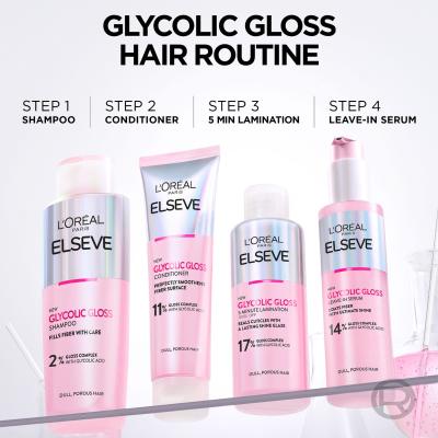 L&#039;Oréal Paris Elseve Glycolic Gloss Shampoo Shampoo donna 200 ml