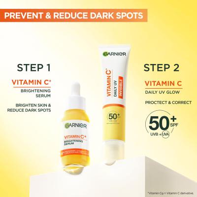 Garnier Skin Naturals Vitamin C Daily UV Invisible SPF50+ Crema giorno per il viso donna 40 ml