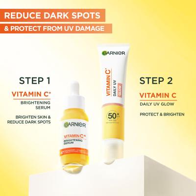 Garnier Skin Naturals Vitamin C Daily UV Glow SPF50+ Crema giorno per il viso donna 40 ml