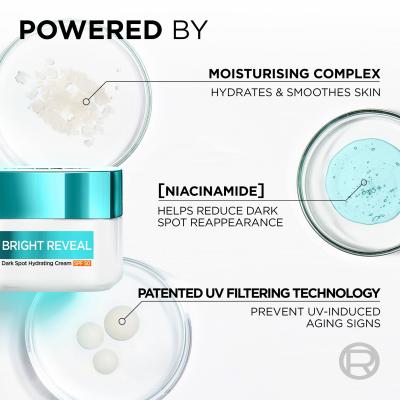 L&#039;Oréal Paris Bright Reveal Dark Spot Hydrating Cream SPF50 Crema giorno per il viso 50 ml