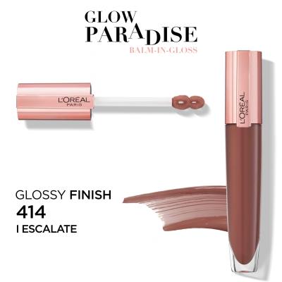 L&#039;Oréal Paris Glow Paradise Balm In Gloss Lucidalabbra donna 7 ml Tonalità 414 Escalate