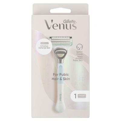 Gillette Venus Satin Care For Pubic Hair &amp; Skin Rasoio donna 1 pz