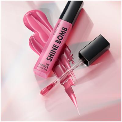 Catrice Shine Bomb Lip Lacquer Rossetto donna 3 ml Tonalità 060 Pinky Promise