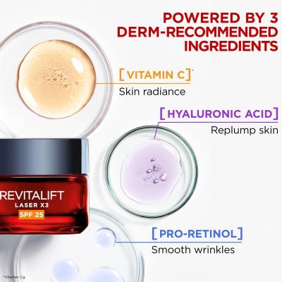 L&#039;Oréal Paris Revitalift Laser Pure Retinol Night Serum Pacco regalo siero notte Revitalift Laser 50 ml + crema giorno Revitalift Laser x3 SPF25 50 ml