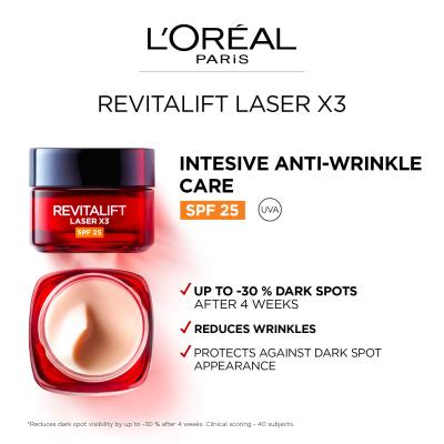 L&#039;Oréal Paris Revitalift Laser Pure Retinol Night Serum Pacco regalo siero notte Revitalift Laser 50 ml + crema giorno Revitalift Laser x3 SPF25 50 ml