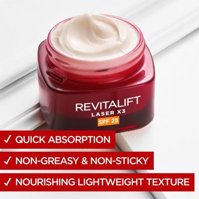 L&#039;Oréal Paris Revitalift Laser Pure Retinol Night Serum Pacco regalo siero notte Revitalift Laser 50 ml + crema giorno Revitalift Laser x3 SPF25 50 ml