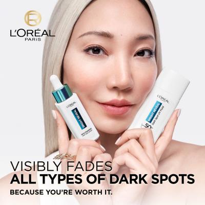 L&#039;Oréal Paris Bright Reveal Dark Spot UV Fluid SPF50+ Pacco regalo fluido quotidiano per la pelle Bright Reveal Dark Spot UV Fluid SPF50 50 ml + siero per la pelle Bright Reveal Niacinamide Dark Spot Serum 30 ml