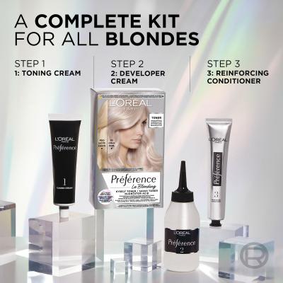 L&#039;Oréal Paris Préférence Le Blonding Toner Tinta capelli donna 60 ml Tonalità Platinum Pearl