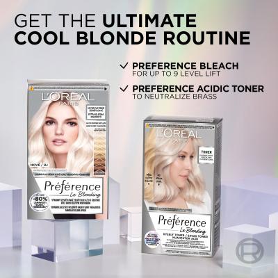 L&#039;Oréal Paris Préférence Le Blonding Toner Tinta capelli donna 60 ml Tonalità Platinum Ice