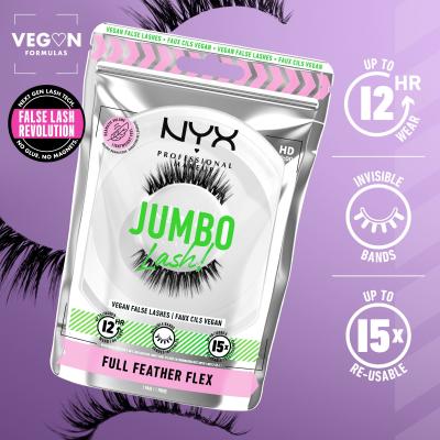 NYX Professional Makeup Jumbo Lash! Full Feather Flex Ciglia finte donna 1 pz