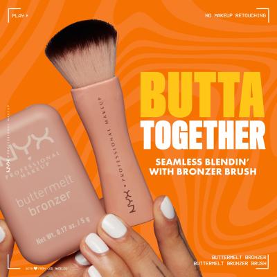 NYX Professional Makeup Buttermelt Bronzer Brush Pennelli make-up donna 1 pz