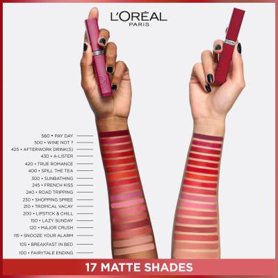 L&#039;Oréal Paris Infaillible Matte Resistance Lipstick Rossetto donna 5 ml Tonalità 601 Worth It