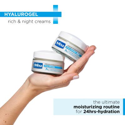 Mixa Hyalurogel Night Duo Crema notte per il viso donna Set