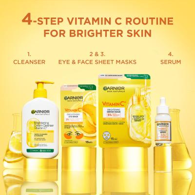 Garnier Skin Naturals Vitamin C Brightening Eye Mask Maschera contorno occhi donna 1 pz