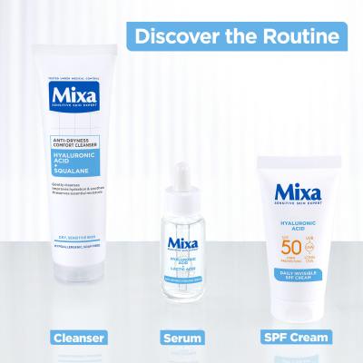 Mixa Hyaluronic Acid + Squalane Anti-Dryness Comfort Cleanser Gel detergente donna 150 ml