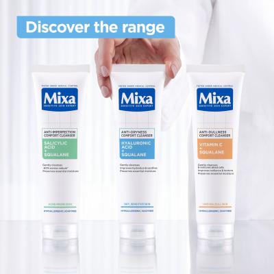 Mixa Hyaluronic Acid + Squalane Anti-Dryness Comfort Cleanser Gel detergente donna 150 ml