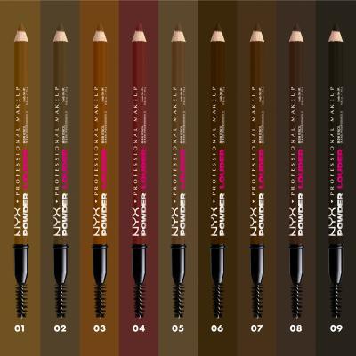 NYX Professional Makeup Powder Louder Brow Pencil Matita sopracciglia donna 1,15 g Tonalità 03 Auburn