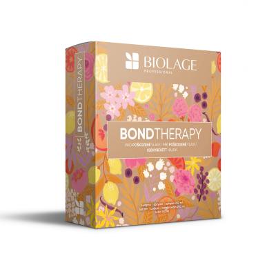 Biolage Bond Therapy Pacco regalo shampoo Bond Therapy 250 ml + balsamo Bond Therapy 200 ml + crema levigante senza risciacquo Bond Therapy Smoothing Leave-In Cream 150 ml