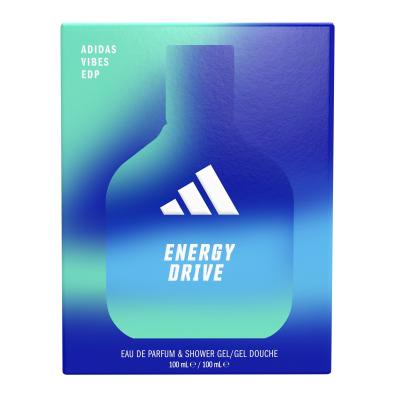 Adidas Vibes Energy Drive Pacco regalo eau de parfum 100 ml + doccia schiuma 100 ml