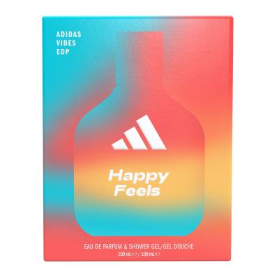 Adidas Vibes Happy Feels Pacco regalo eau de parfum 100 ml + doccia schiuma 100 ml