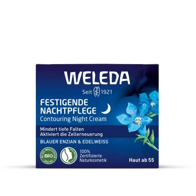 Weleda Blue Gentian &amp; Edelweiss Contouring Night Cream Crema notte per il viso donna 40 ml