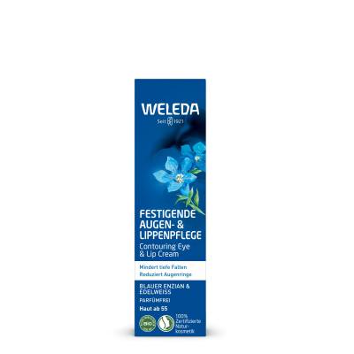 Weleda Blue Gentian &amp; Edelweiss Contouring Eye &amp; Lip Cream Crema contorno occhi donna 10 ml