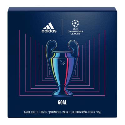 Adidas UEFA Champions League Goal Pacco regalo eau de toilette 100 ml + gel doccia 250 ml + deodorante 150 ml