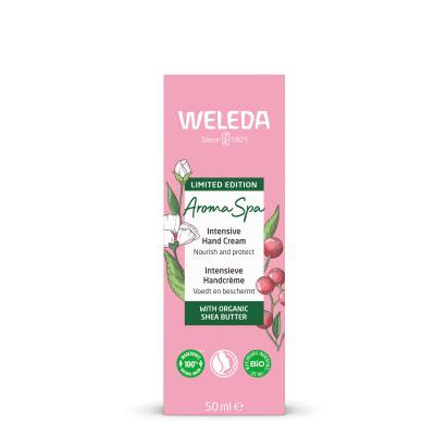 Weleda Aroma Spa Pink Pepper + Rock Rose Intensive Hand Cream Crema per le mani donna 50 ml