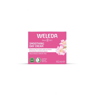 Weleda Wild Rose &amp; White Tea Smoothing Day Cream Crema giorno per il viso donna 40 ml