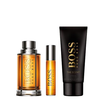 HUGO BOSS Boss The Scent SET1 Pacco regalo eau de toilette 100 ml + eau de toilette 10 ml + gel doccia 100 ml