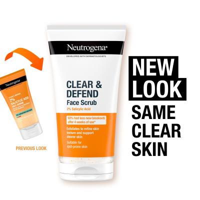 Neutrogena Clear &amp; Defend Face Scrub Peeling viso 150 ml