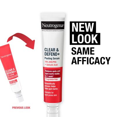 Neutrogena Clear &amp; Defend+ Peeling Serum Siero per il viso 30 ml