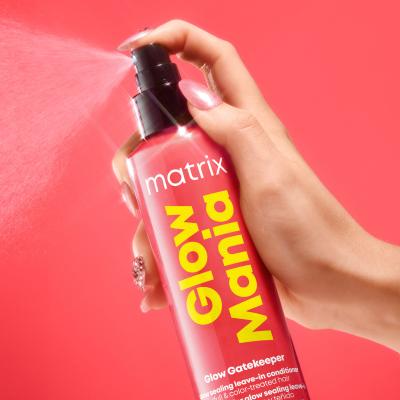 Matrix Glow Mania Glow Gatekeeper Leave-In Conditioner Spray curativo per i capelli donna 250 ml