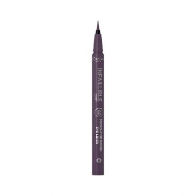 L&#039;Oréal Paris Infaillible Grip 36H Micro-Fine Brush Eye Liner Eyeliner donna 0,4 g Tonalità 04 Dew Berry