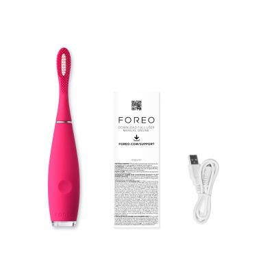 Foreo ISSA™ Mini 2 Silicone Sonic Spazzolino sonico 1 pz Tonalità Wild Strawberry