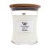 WoodWick White Teak Candela profumata 275 g