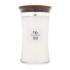 WoodWick White Teak Candela profumata 610 g