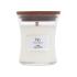 WoodWick Linen Candela profumata 85 g