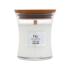 WoodWick White Teak Candela profumata 85 g