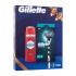 Gillette Mach3 Pacco regalo rasoio 1 pz + testina di ricambio 1 pz + gel doccia e shampoo Old Spice Whitewater 3in1 250 ml