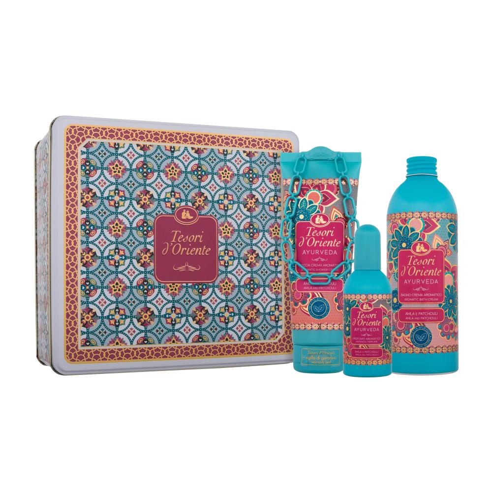 Tesori d´Oriente Ayurveda Pacco regalo eau de parfum 100 ml + crema doccia  250 ml + bagno schiuma 500 ml