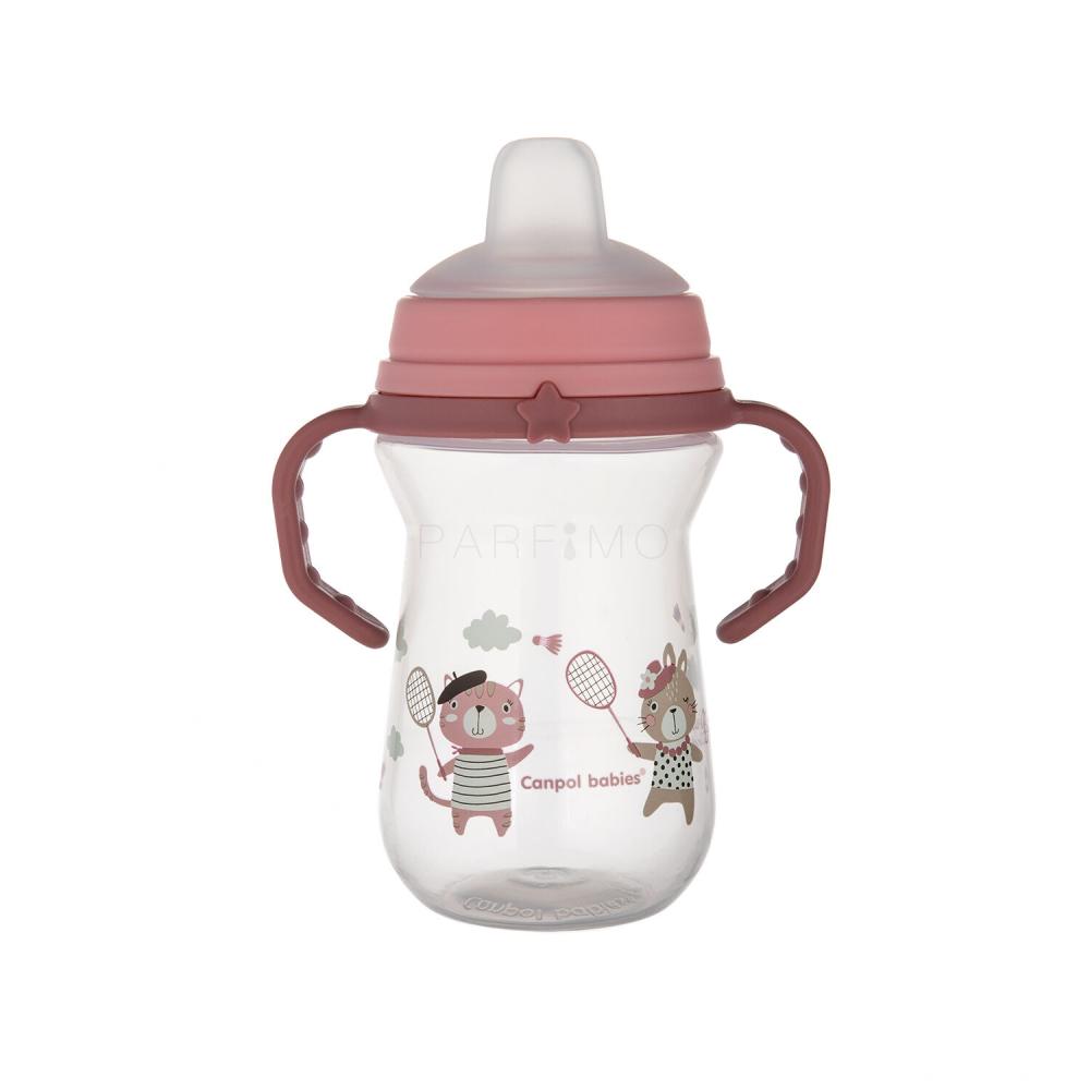 Canpol babies Bonjour Paris First Cup Pink 6m+ Tazza bambino 250 ml