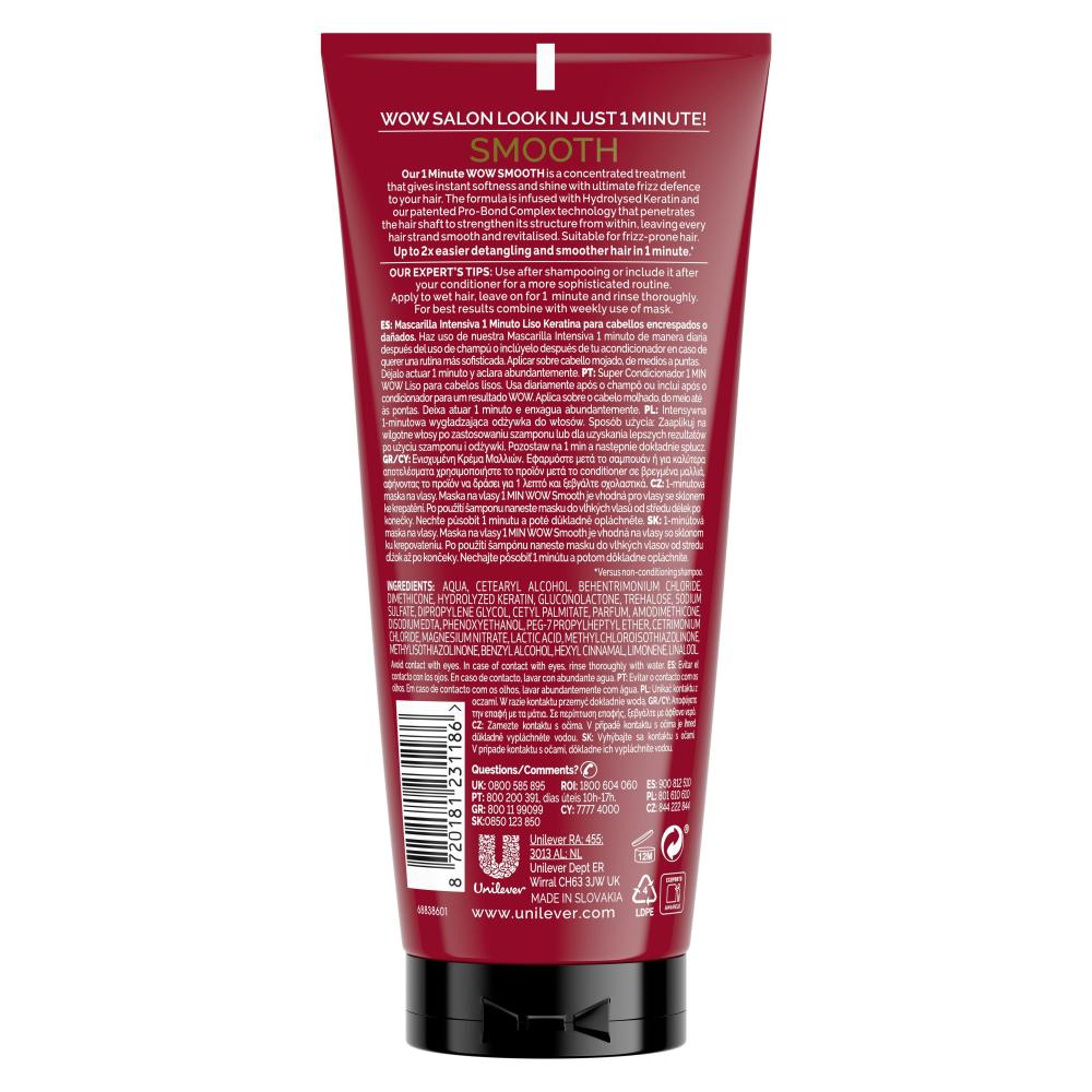 TRESemmé 1 Minute Wow! Smooth Intensive Treatment Maschera per capelli  donna 170 ml