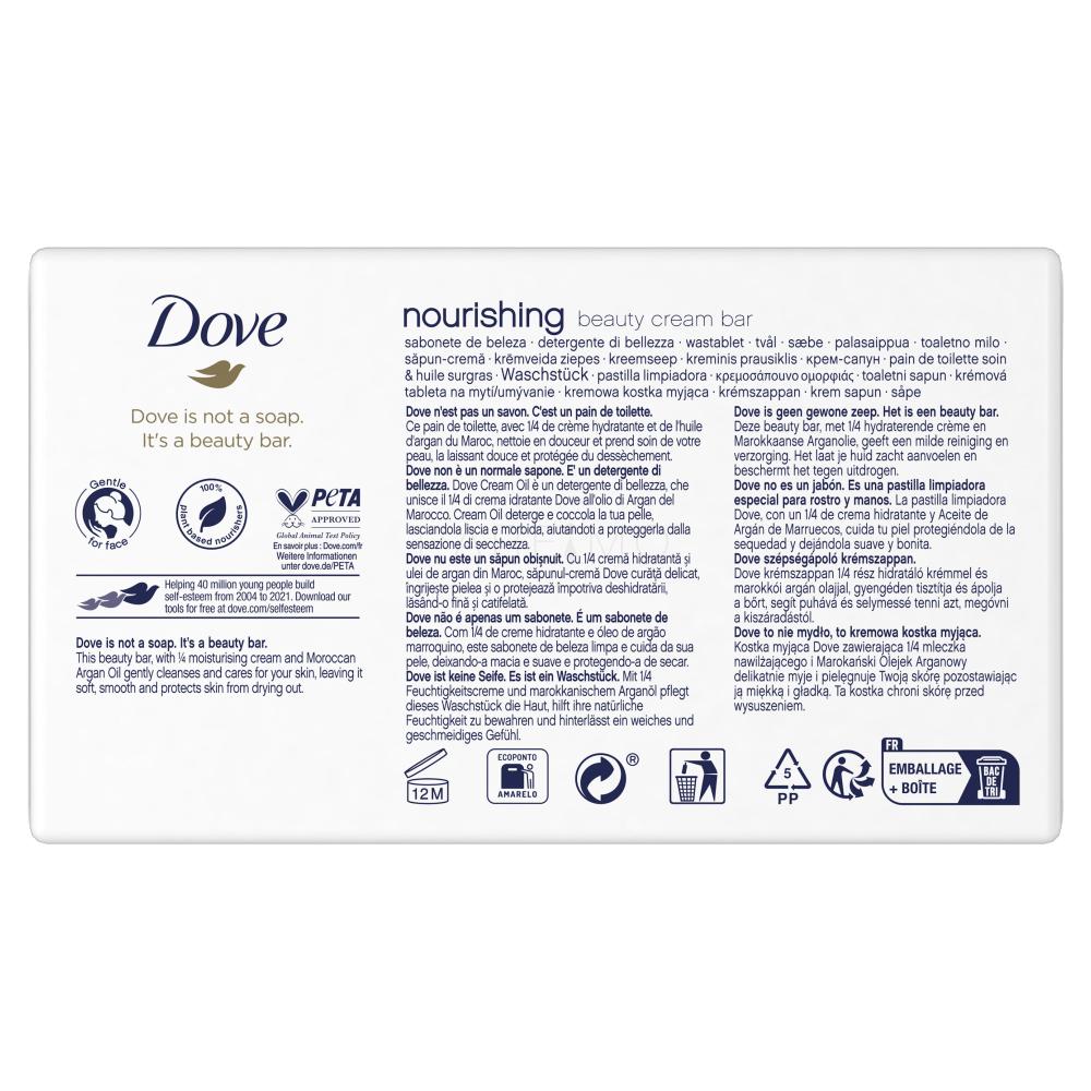 Dove Nourishing Beauty Cream Bar Sapone donna Set